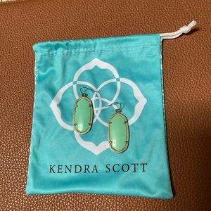 Kendra Scott Elle Earrings - Mint Green/Gold